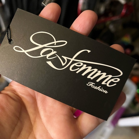 NWT Stunning La Femme Gold Jeweled Bodice Strapless Evening Gown - Size 8 - Picture 10 of 10